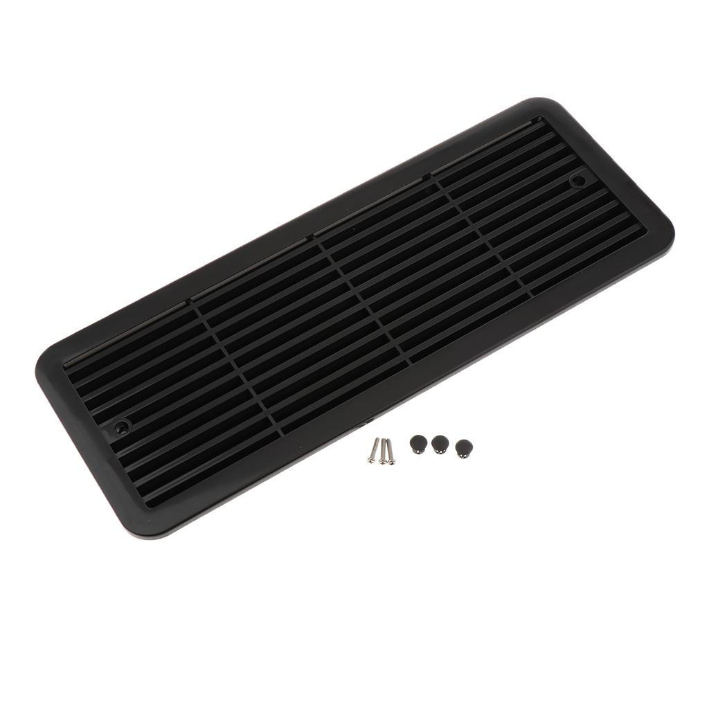 RV Camper Caravan Side Air Vent Outlet Grille Cover WITHOUT FAN - BLACK