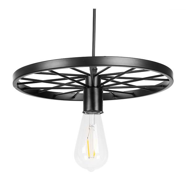 Đèn thả đơn bánh xe HH102-1 màu đen,  màu đồng