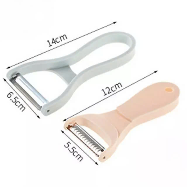 Dụng Cụ Bào Vỏ Thông Minh, Nạo Sợi Rau Củ Quả 2in1- Dao Bào 2 Trong 1 Bằng Thép Không Gỉ - Hàng chính hãng