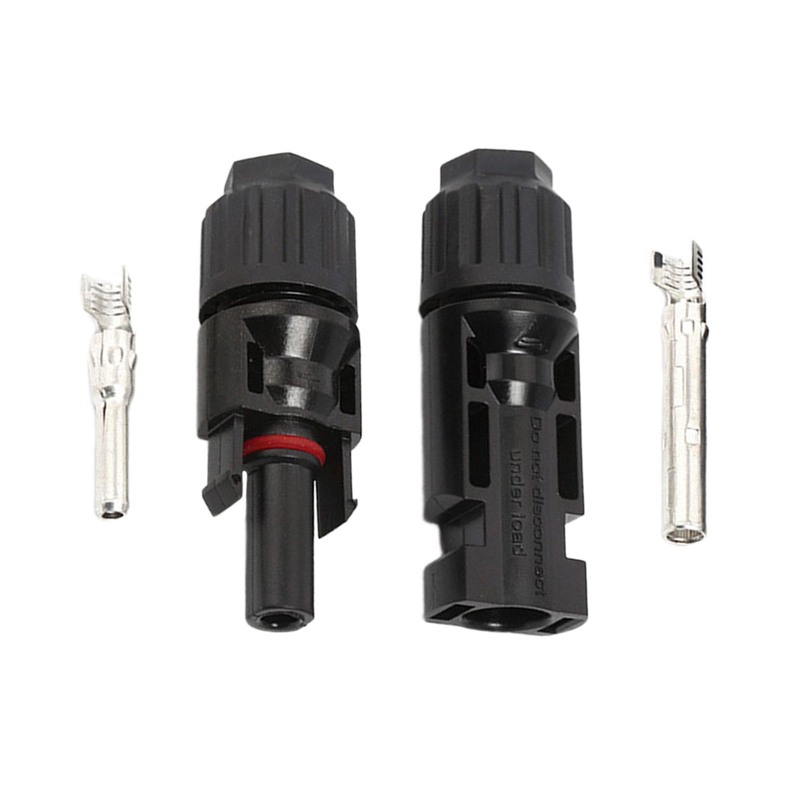 2 Pieces Pv Connector Solar Connectors Photovoltaic Connectors Solar Crimping Tool Solar Module Connector M12 Thread Solar Panel Connectors