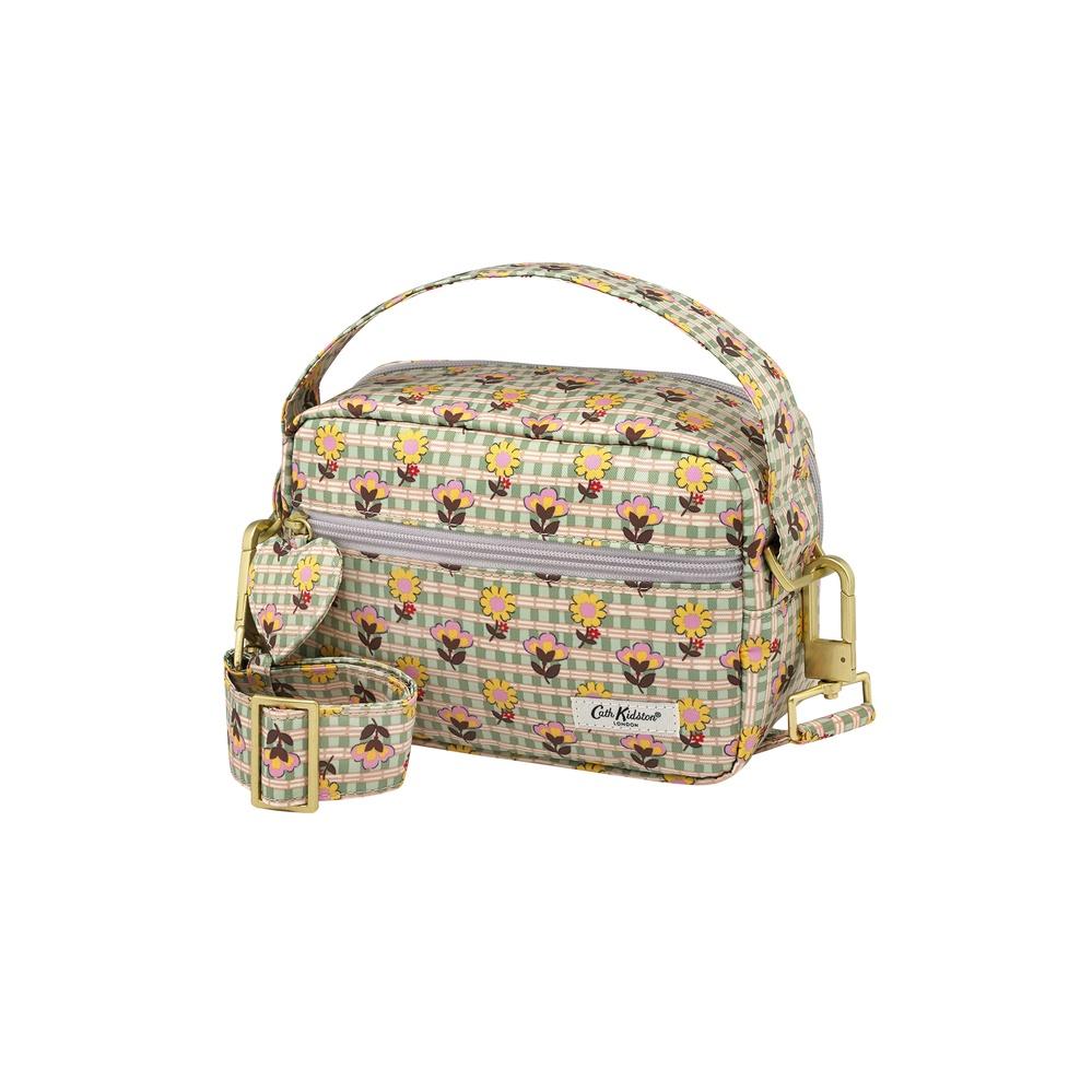 Cath Kidston - Túi đeo chéo/The Heartly Cross Body - Check Ditsy - Green