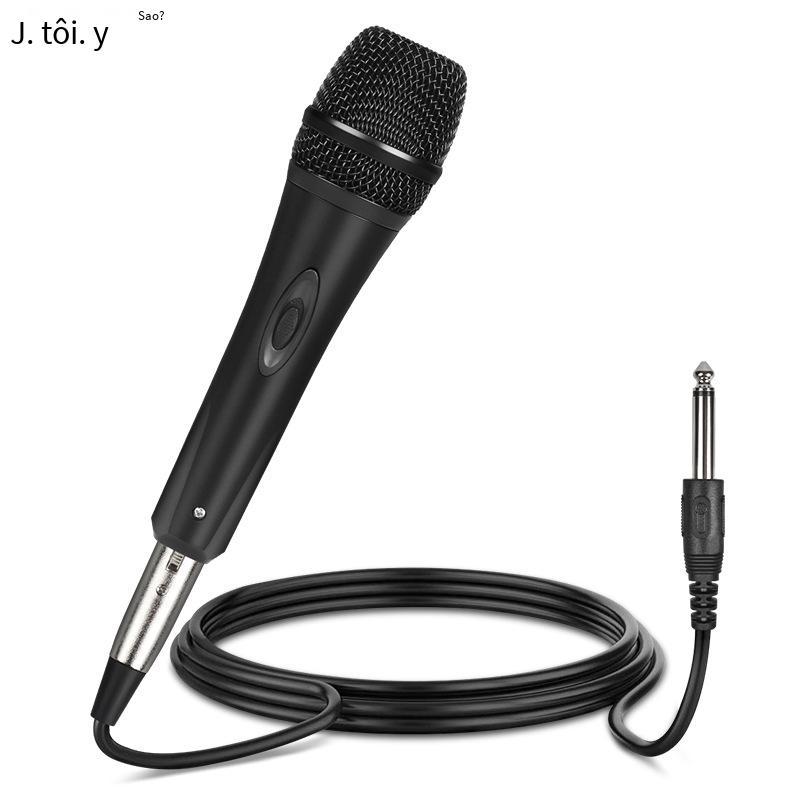Khuyến mại JIY micro có dây KTV khuếch đại âm thanh micro thoại hội nghị cầm tay card âm thanh động micro trực tiếp