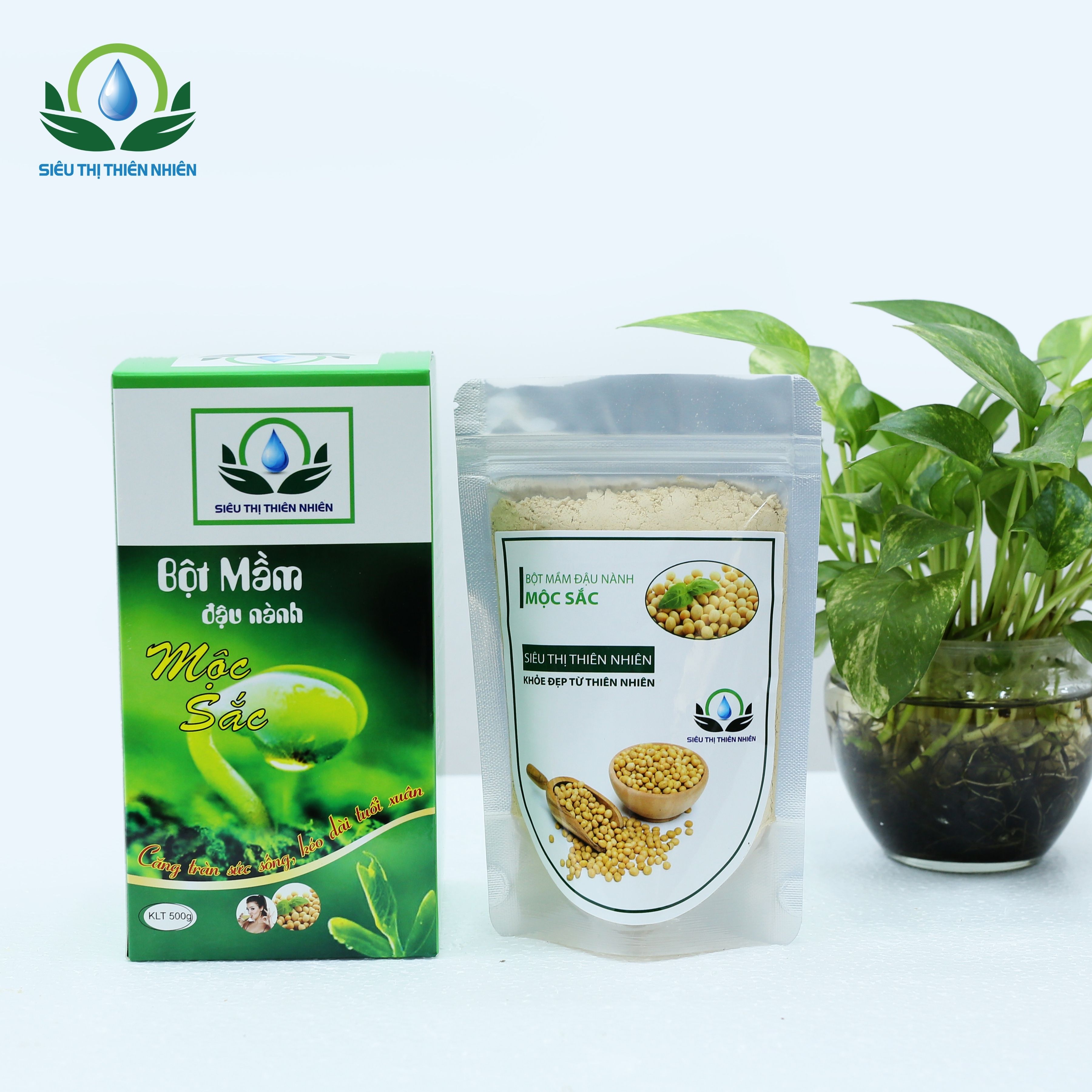 Bột Mầm Đậu Nành Nguyên Xơ Mộc Sắc ̀500g, Tăng Kích Thước Vòng 1 Hiệu Quả