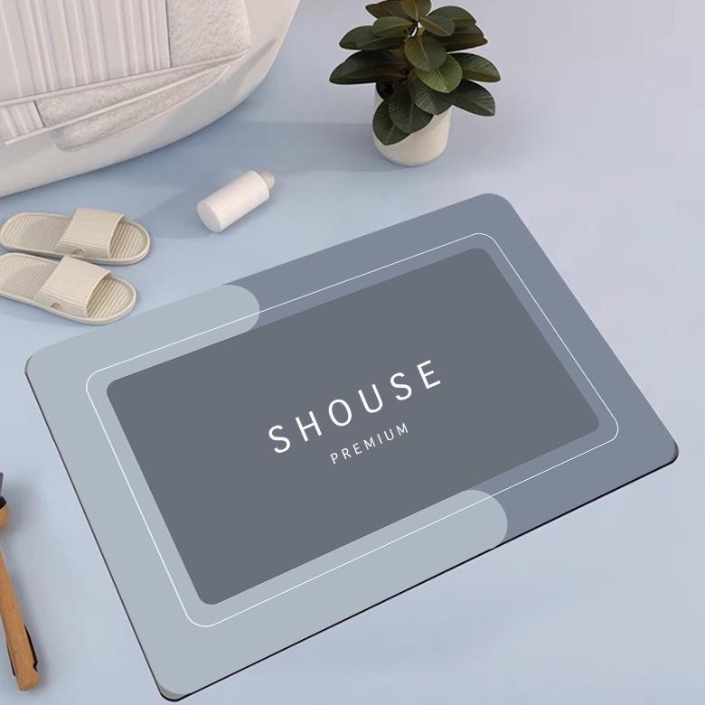 Thảm Chùi Chân lau chân Silicon phòng tắm trải sàn siêu thấm hút nước chống trượt cao cấp đế cao su chất siêu dày 2022