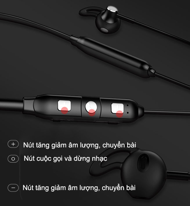 Tai nghe  bluetooth 5.0 Pin 12h  không dây hỗ trợ thẻ nhớ  TF D82  đi kèm 1 túi đựng