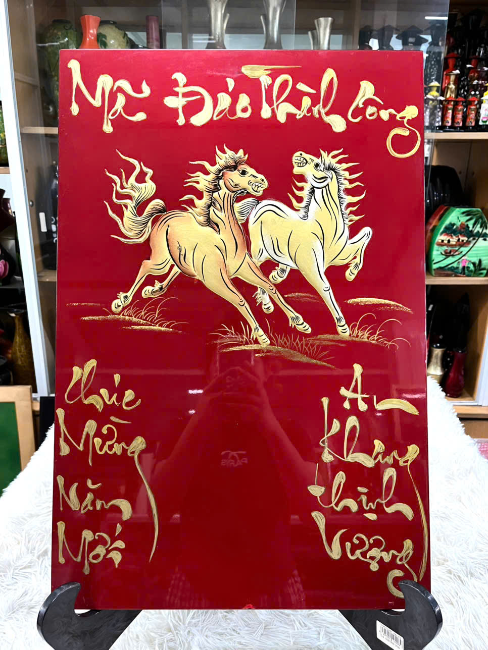 [XẢ KHO]Tranh lịch sơn mài cao cấp Thanh Bình Lê size 40x60 cm