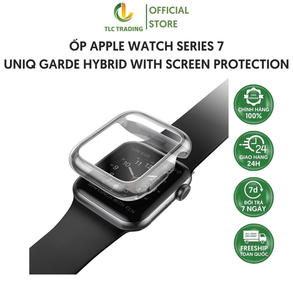 [Hàng chính hãng ] Ốp dành Cho Apple Watch Series 7 UNIQ Garde Hybrid Chính Hãng Bảo Vệ Màn Hình Chống Xước