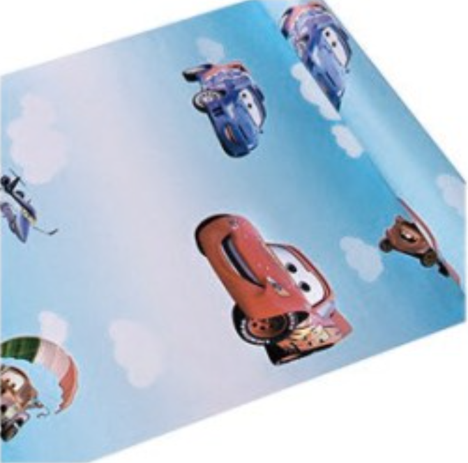 Combo 10 mét giấy dán tường, decal dán tường trang trí nhà cửa XE HƠI ĐÁM MÂY khổ 45cm