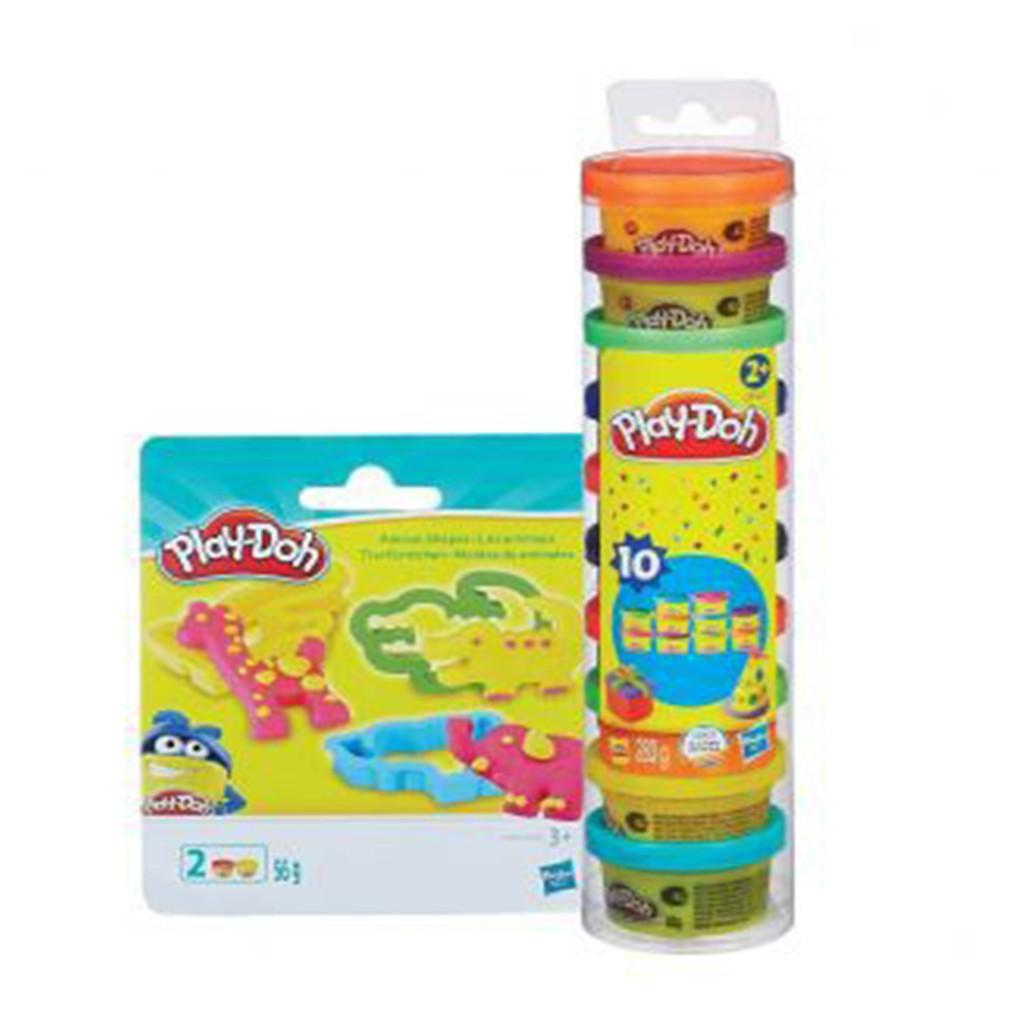 Ống bột nặn 10 màu tặng E0801 Bộ Play Doh đầu đời CB22037-E0801