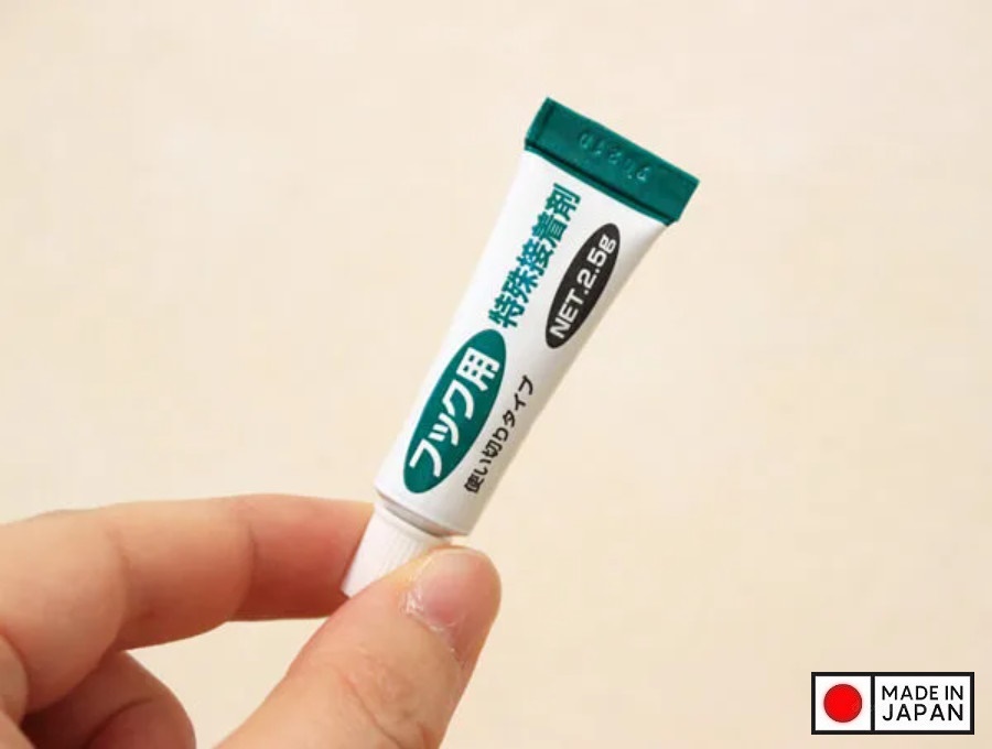 Set 02 móc dính + tuýp keo dán Kokubo Hook size M - Made in Japan