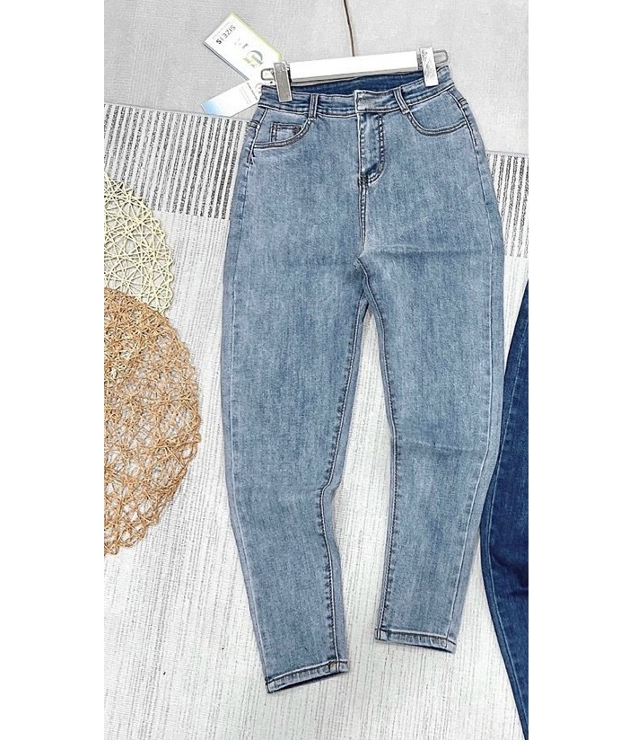 Quần Jeans Baggy Trơn Co Giãn JBG3250