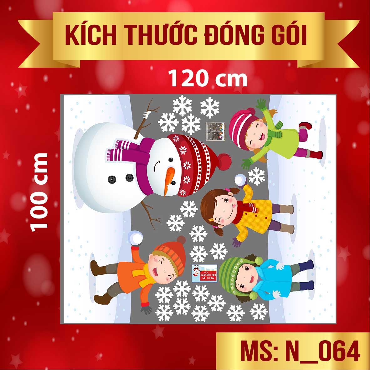 DECAL TRANG TRÍ NOEL 2021 COMBO SỐ 55