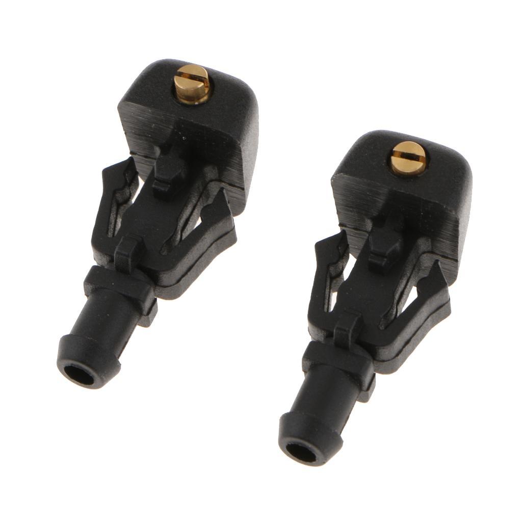 2 Pieces Car Front Windshield Washer Wiper Fluid Spray Jet Nozzles for
