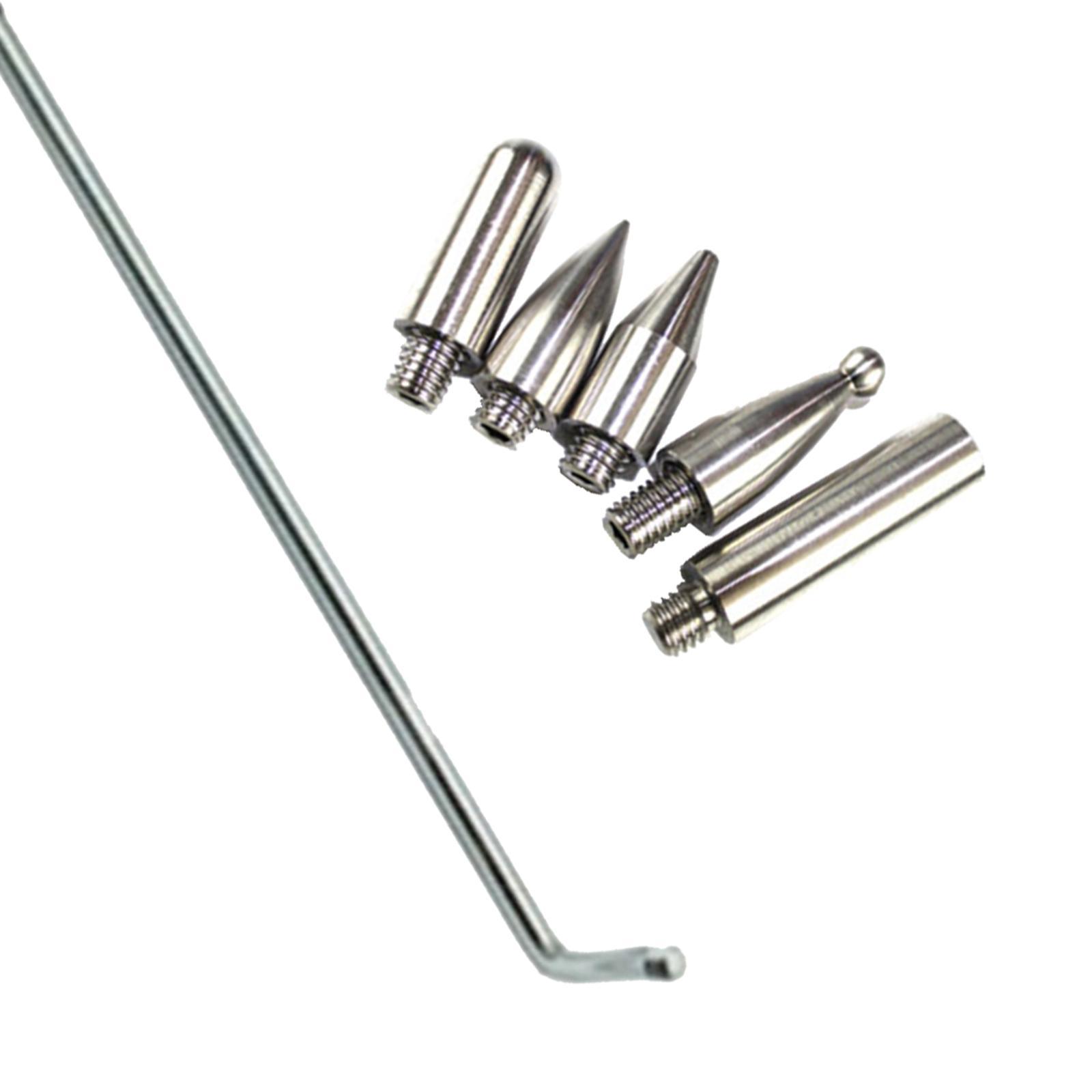 6 Pieces  Repair Rod Kit Paintless Puller for Auto Body Door Dings