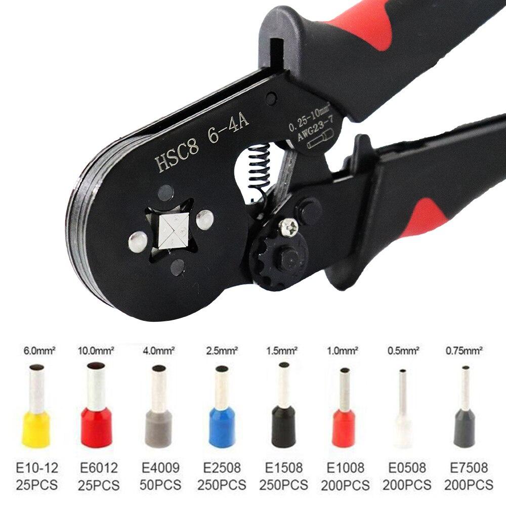 Ferrule Crimping Tool Kit - Sopoby Ferrule Crimper Plier 0.08-16mm2 /1200pcs Wire Ferrules Crimp Wire Ends Terminal