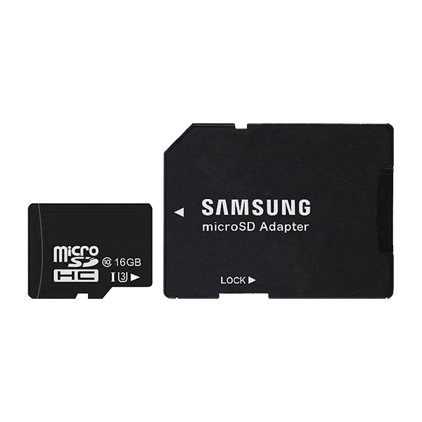 Thẻ Nhớ MicroSDHC 16GB UHS-I U3 hỗ trợ 4K - chuyên dụng camera IP (Đen) + Tặng kèm Adapter Samsung và hộp thẻ