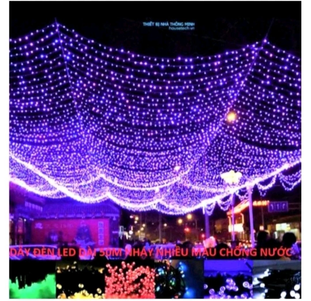 CUỘN DÂY ĐÈN LED TRANG TRÍ DÀI 40M NHẤP NHÁY NHIỀU MÀU SẮC CỰC ĐẸP BÓNG KIM CƯƠNG