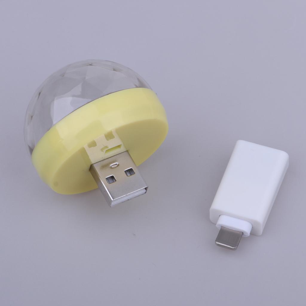 2xUSB Mini  for Home Party   DJ Lighting Yellow