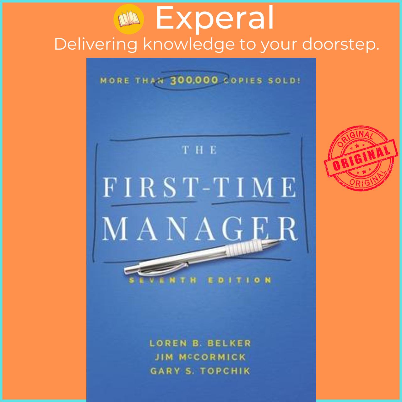 Sách - The First-Time Manager by Jim McCormick (US edition, paperback)