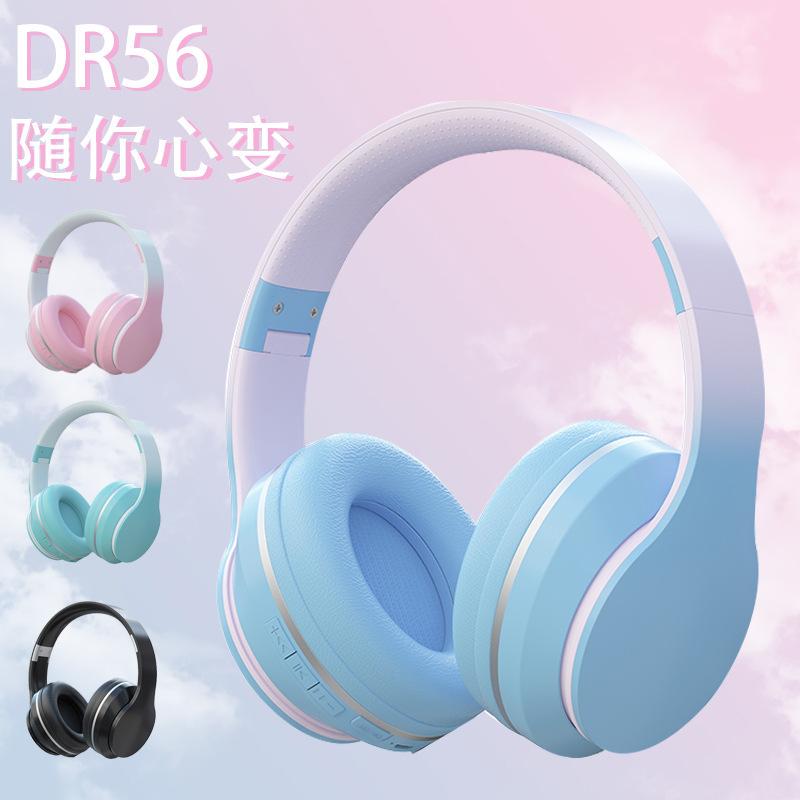 Ưu đãi đặc biệt mới tai nghe bluetooth đeo đầu không dây màu gradient pin lớn thời lượng pin siêu dài tai nghe chơi game chống ồn