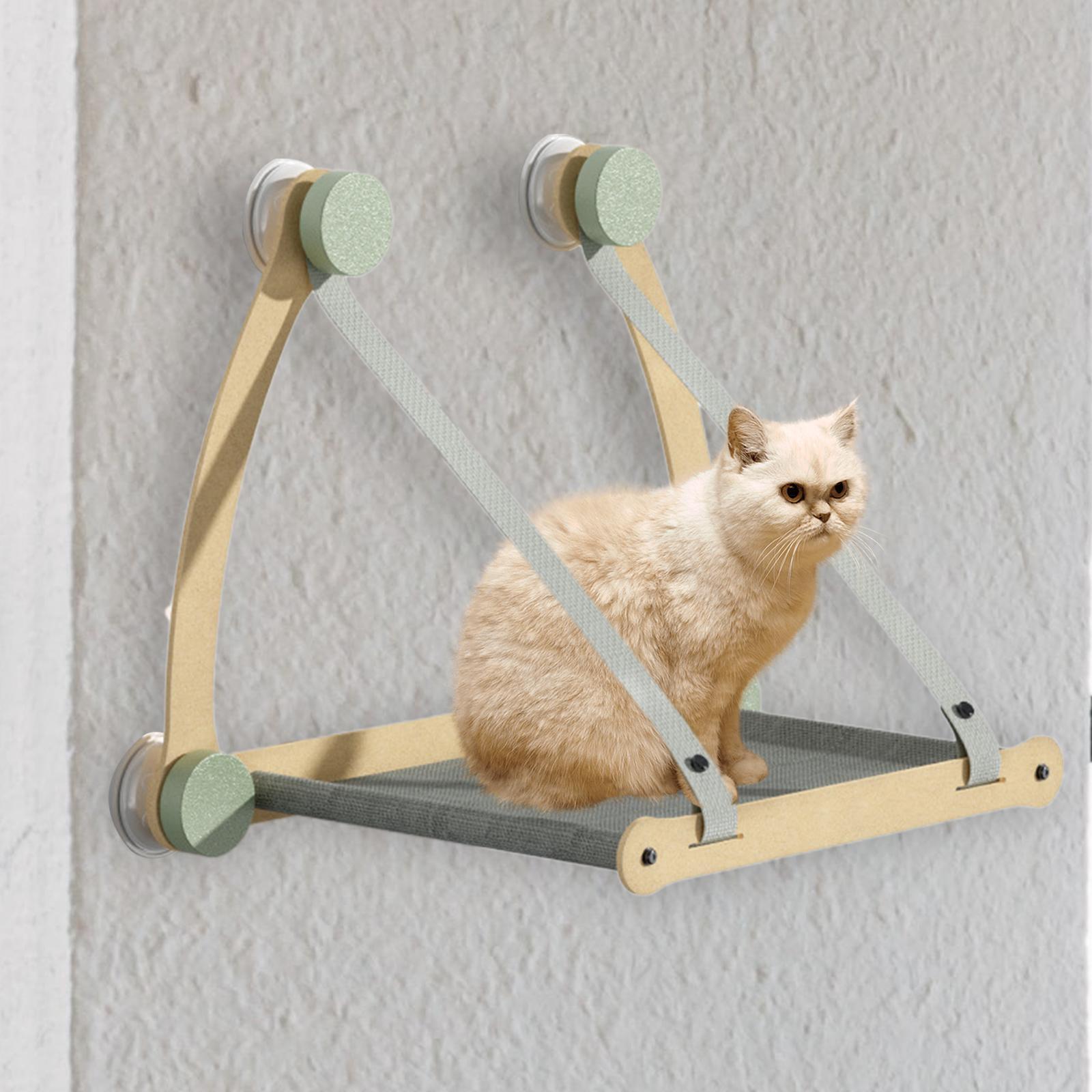 Cat Window Perch Washable Sturdy Space Saving for Climbing Bedroom Sleeping