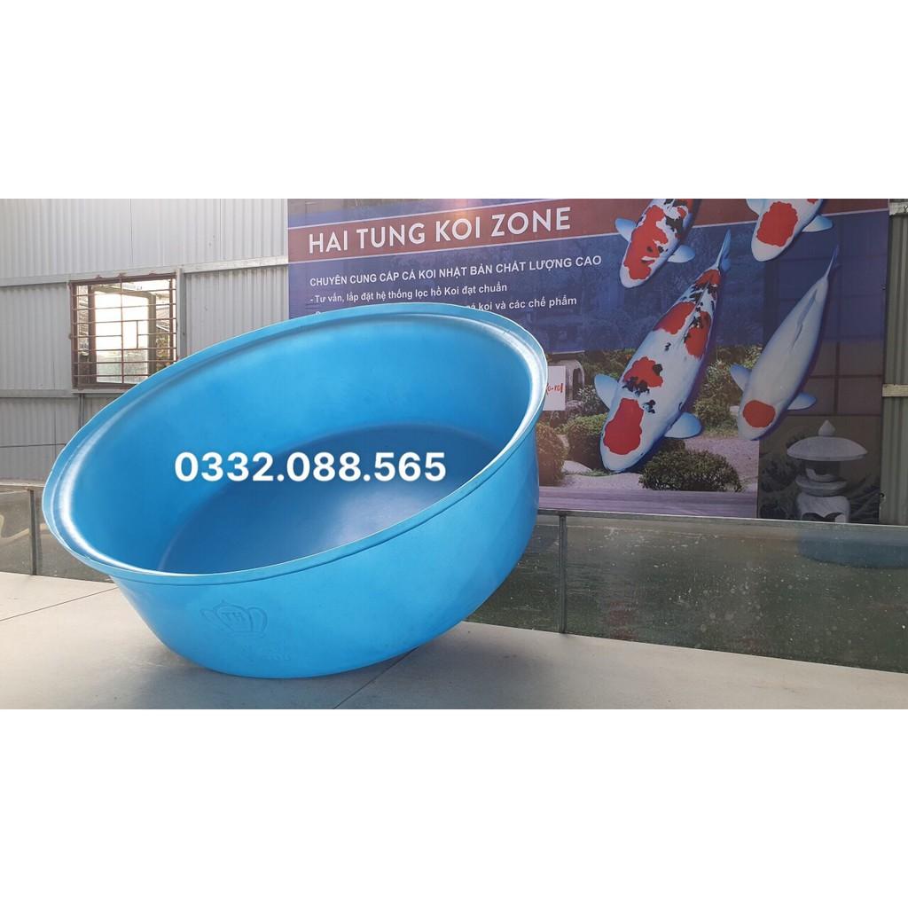 Tank đo cá 400l, thùng nhựa tròn đo cá, quay cá, chụp ảnh, phù hợp với những koi size lớn(jumbo)