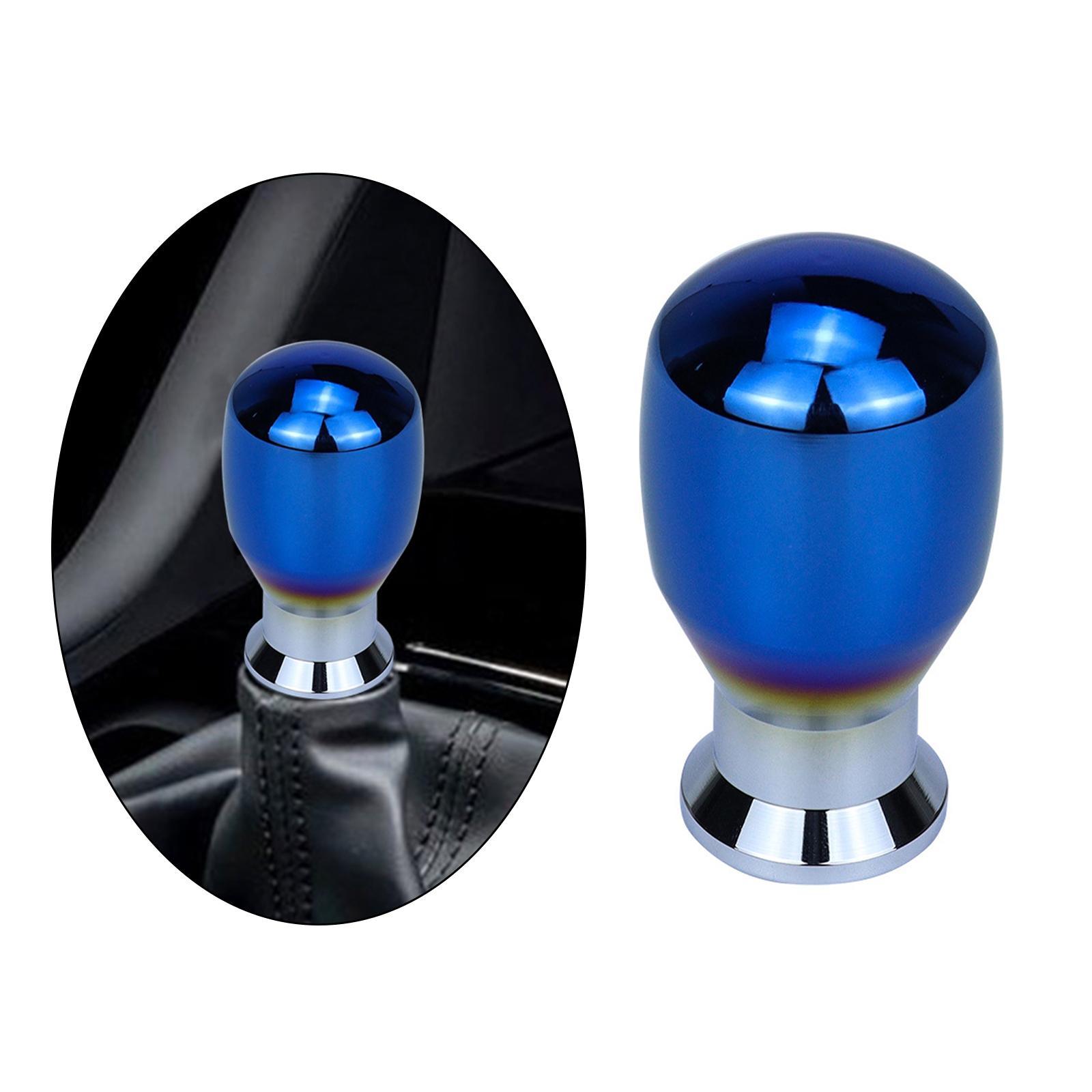 Aluminum Alloy Gear Knob with 3 Threaded Adapters Replacement Car Interior Accessories Universal for Most Manual Vehicles