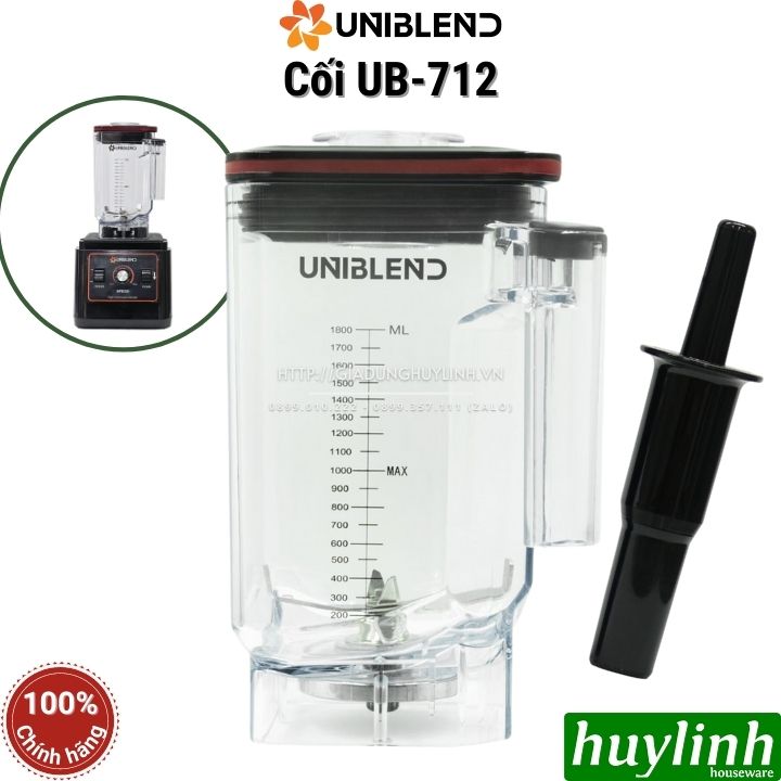 Cối lẻ dùng cho máy xay sinh tố Uniblend UB-712 - 1.8 lít - Hàng chính hãng