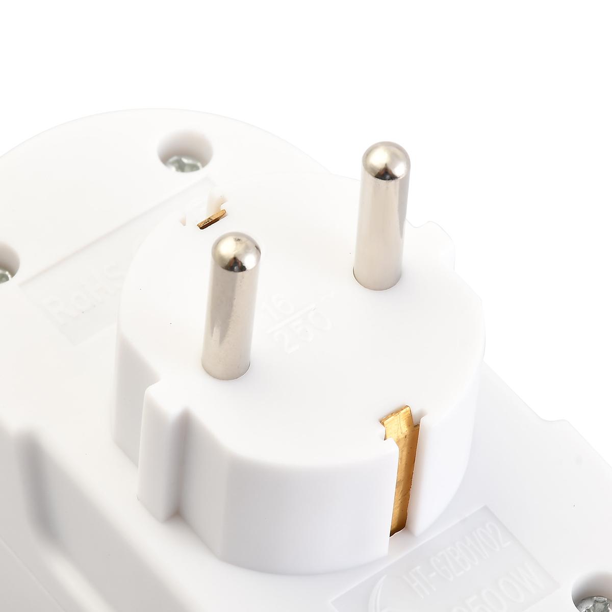 2 Phích Cắm Chuyển Đổi Từ 1 Sang 2 16a Eu Ac 250v 50hz 1 Sang 2 Eu / De