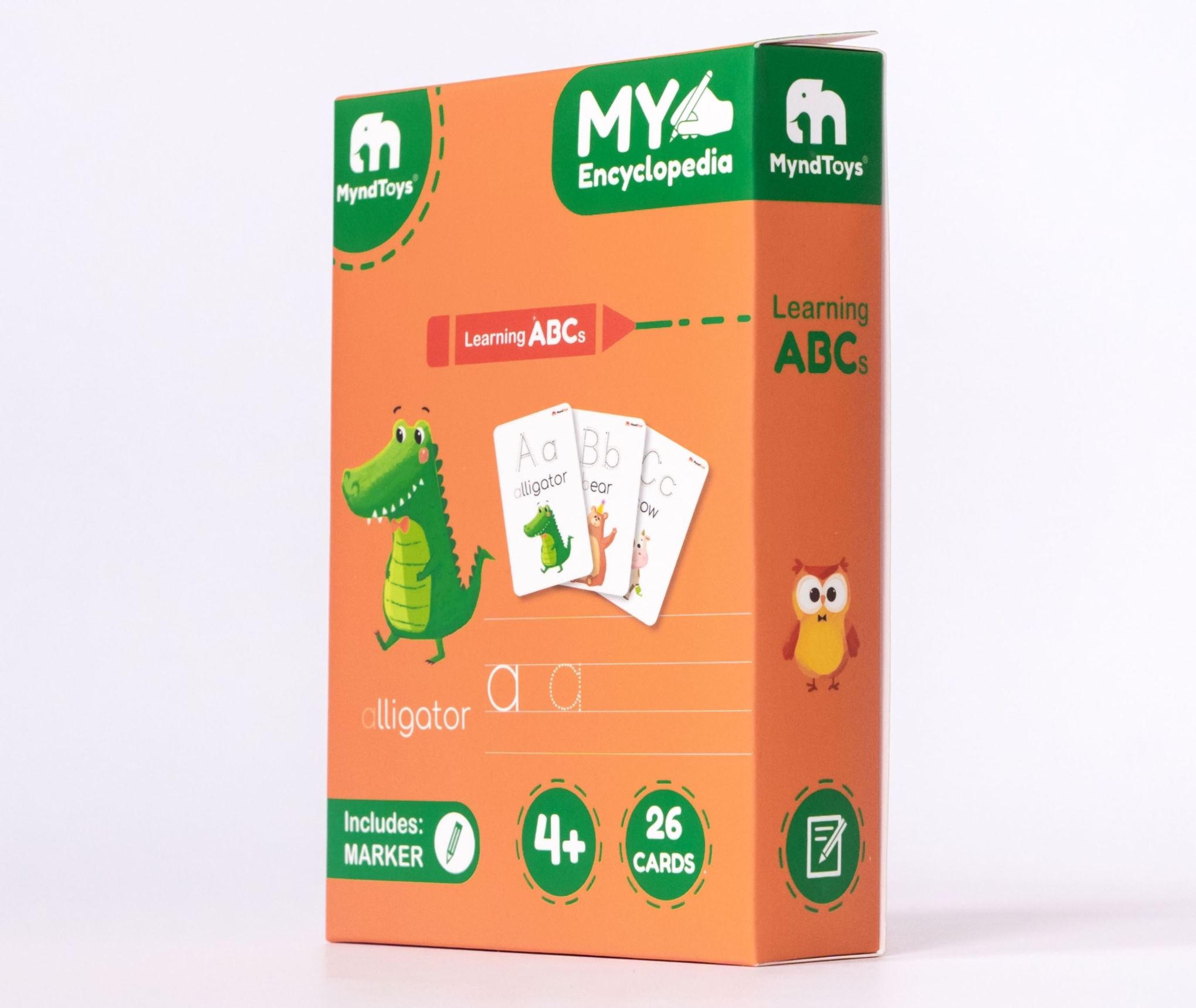 Đồ chơi Giáo dục MyndToys Flash Cards học chữ Boardgame – My Encyclopedia – Learning ABCs cho trẻ từ 4 tuổi