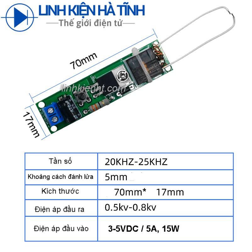 Bộ linh kiện đánh lửa điện, đánh lửa bếp gas 3-5V