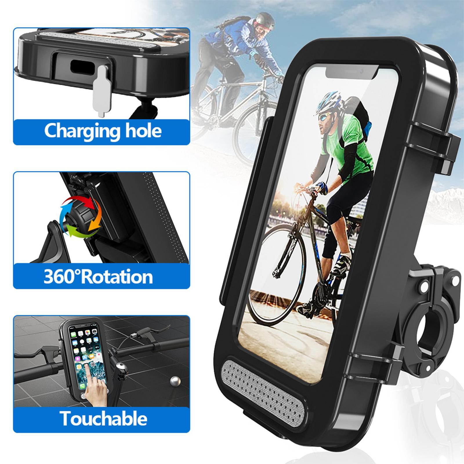 Waterproof  Motorcycle Handlebar Phone Holder Storage Case