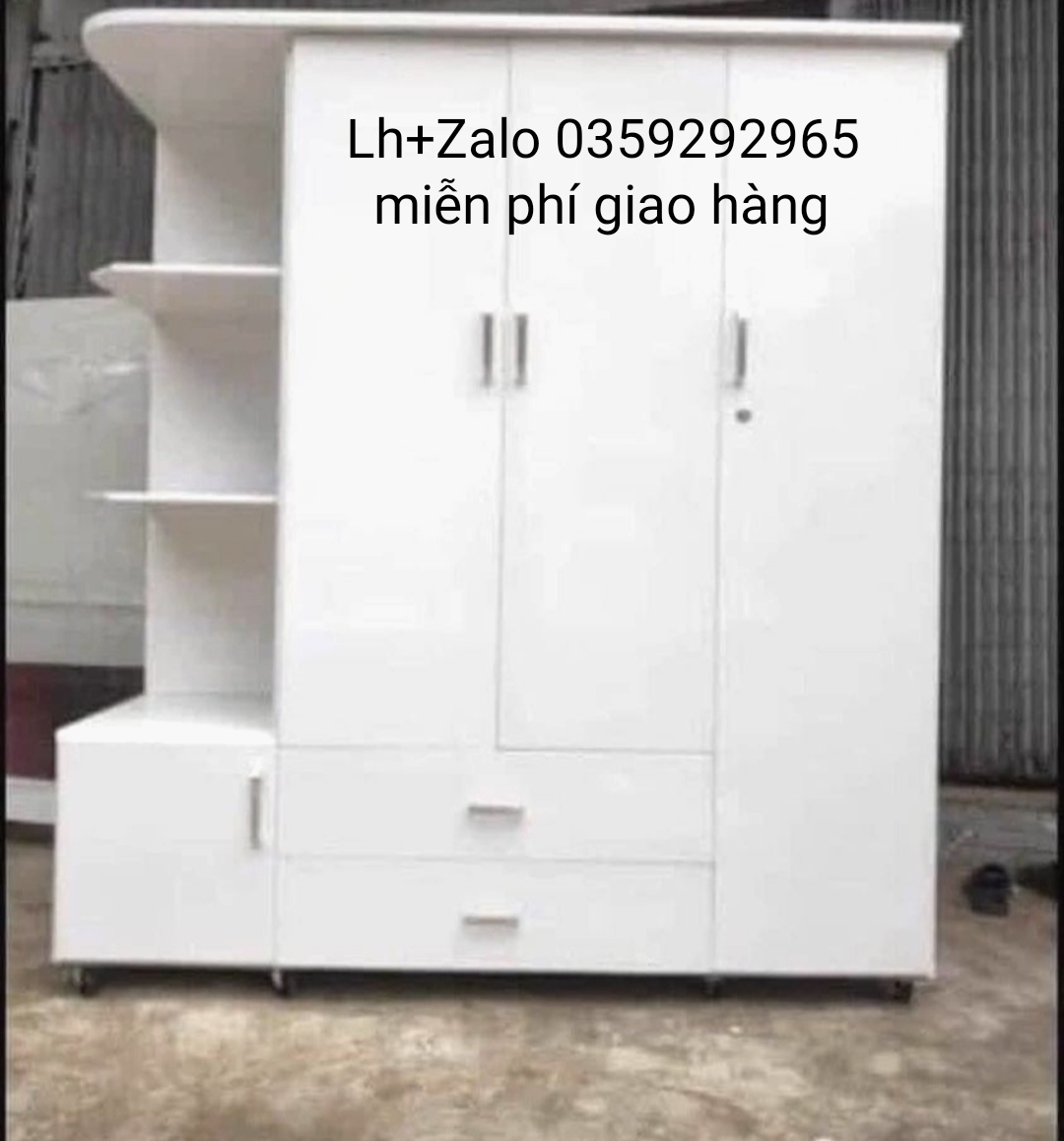Tủ nhựa đài Loan 3 cánh 1 kệ