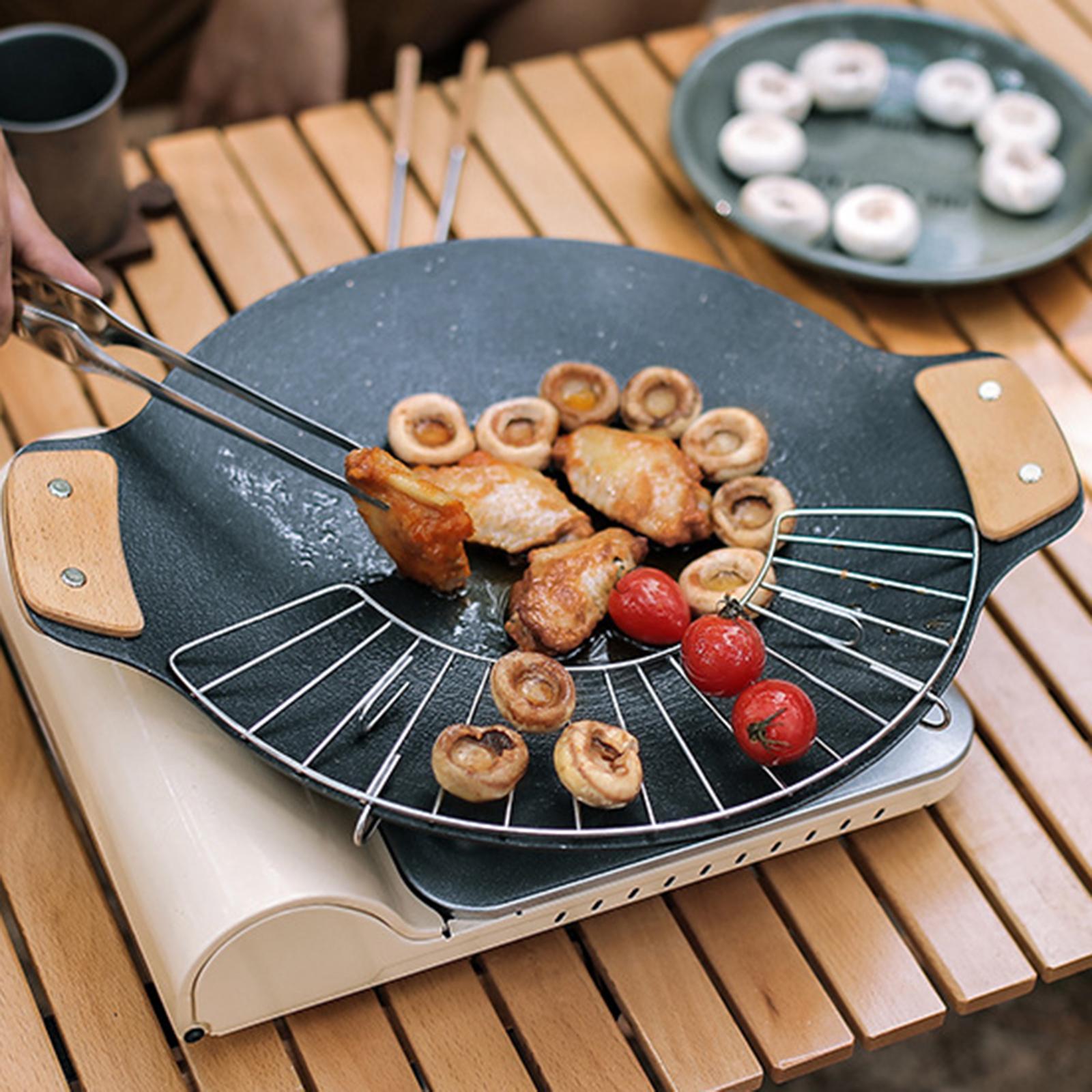 Wooden BBQ Barbecue Pan Handle Scald Proof Heat Resistant for Pot Sauce Pan