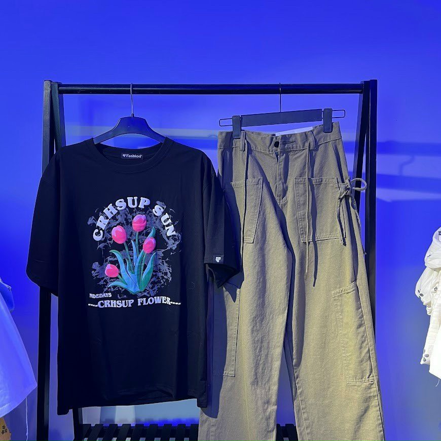 [ IN NỔI ] Áo thun tay lỡ form rộng in hình hoa CRHSUP FLOWER b - phông ulzzang oversize unisex nam nữ, Áo phông cotton tay lỡ HOA TULIP CRH ulzang siêu xinh, Áo Ngắn Tay Oversais Hàn Quốc Thường Ngày In Hoa Cho Nam nữ