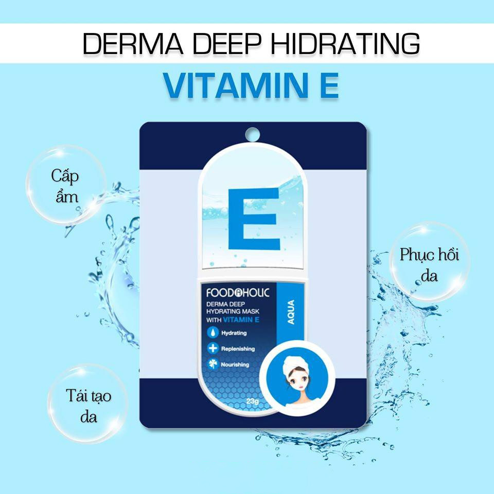 Combo Mix 10 Mặt Nạ Giấy Chăm Sóc Da Toàn Diện Foodaholic Derma Vitamin Mask 23g x 10