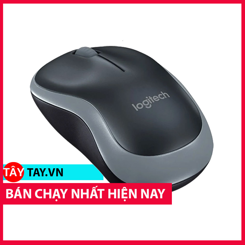 Chuột không dây Logitech B175 - Thiết kế thuận cả 2 tay, phù hợp PC/ Laptop - Hàng chính hãng