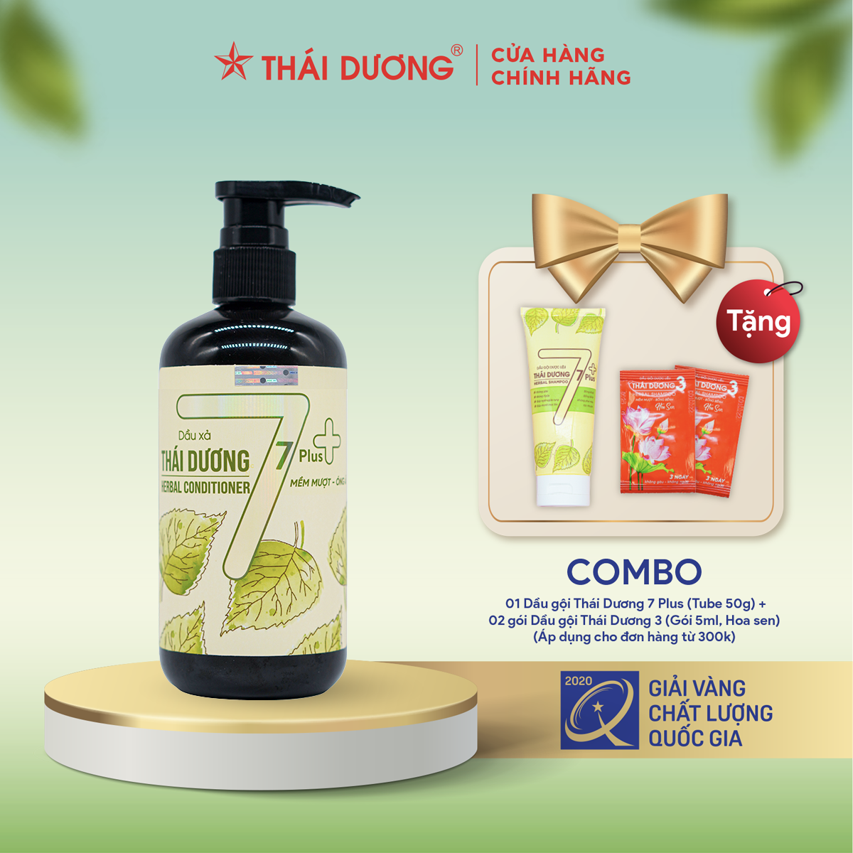 Dầu xả dược liệu Thái Dương 7 plus 100ml/250ml/480ml - Sao Thái Dương