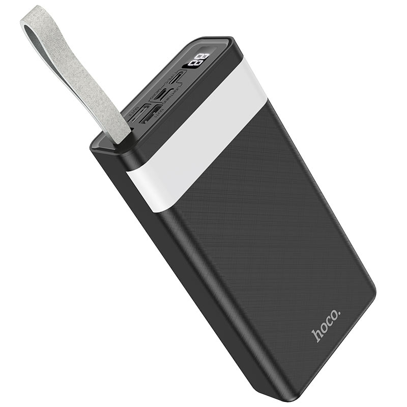 Pin sạc dự phòng Hoco J73 Powerful 30000mAh 2 cổng input, 3 cổng output, tích hợp đèn pin siêu sáng (Hàng chính hãng)