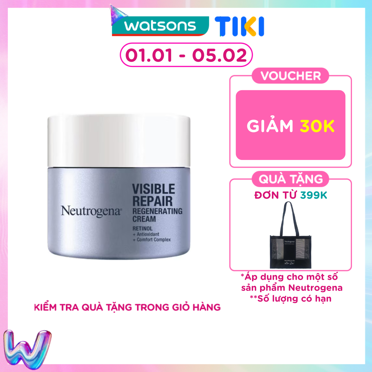 Kem Dưỡng Neutrogena Visible Repair Regenerating Cream 50g