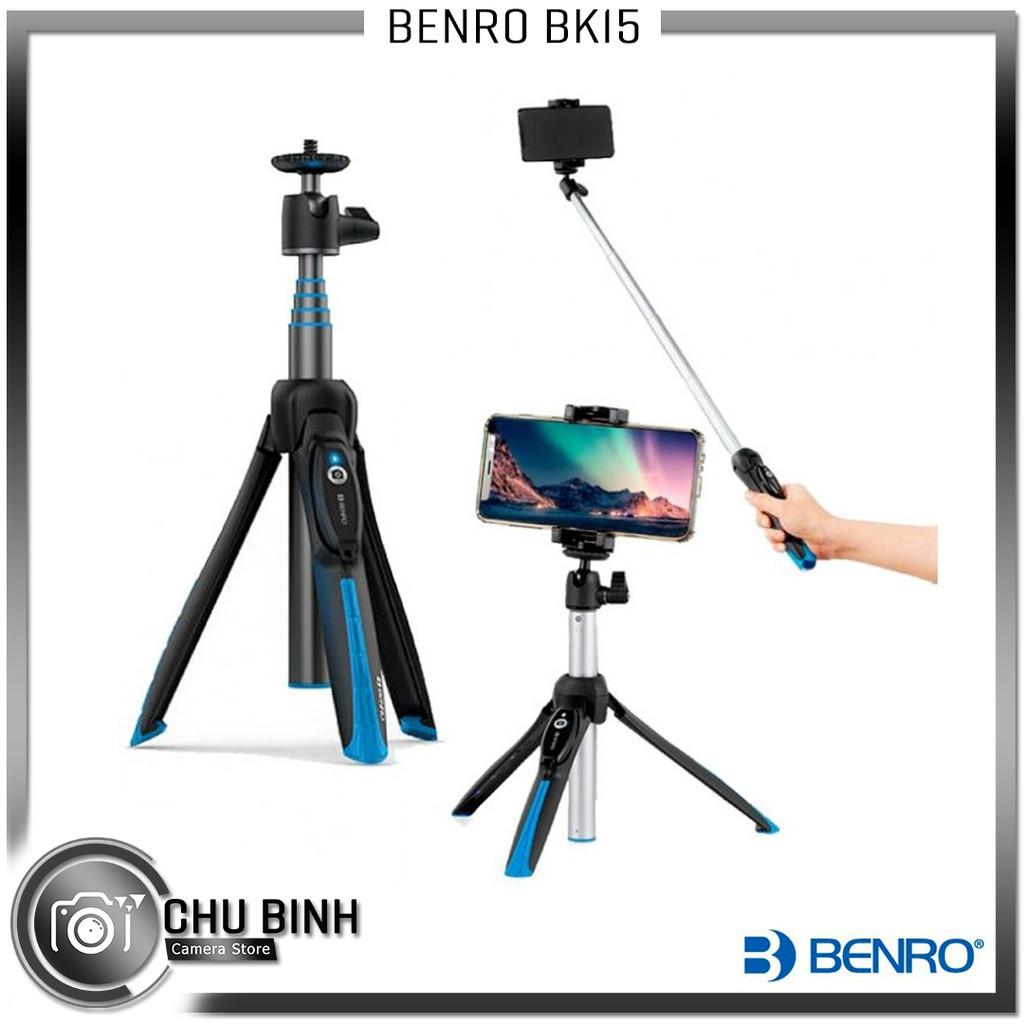 Gậy Selfie | Benro Mini Tripod màu Xanh | BK15 | Hàng Chính Hãng