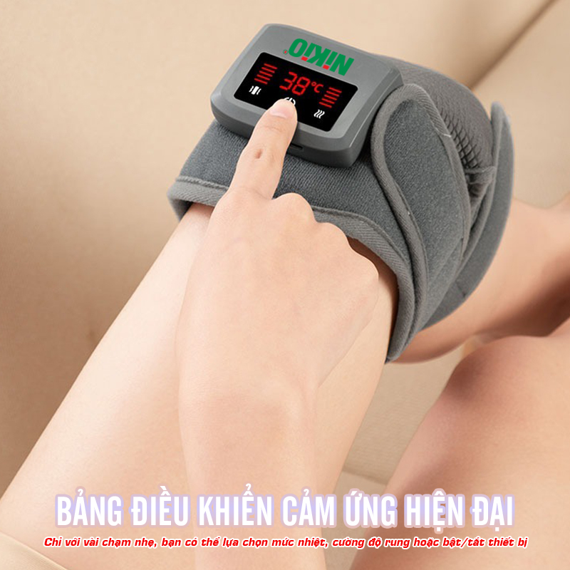Máy massage đầu gối, vai, khớp gối Nikio NK-185D - Công nghệ rung nóng, giảm đau khớp gối