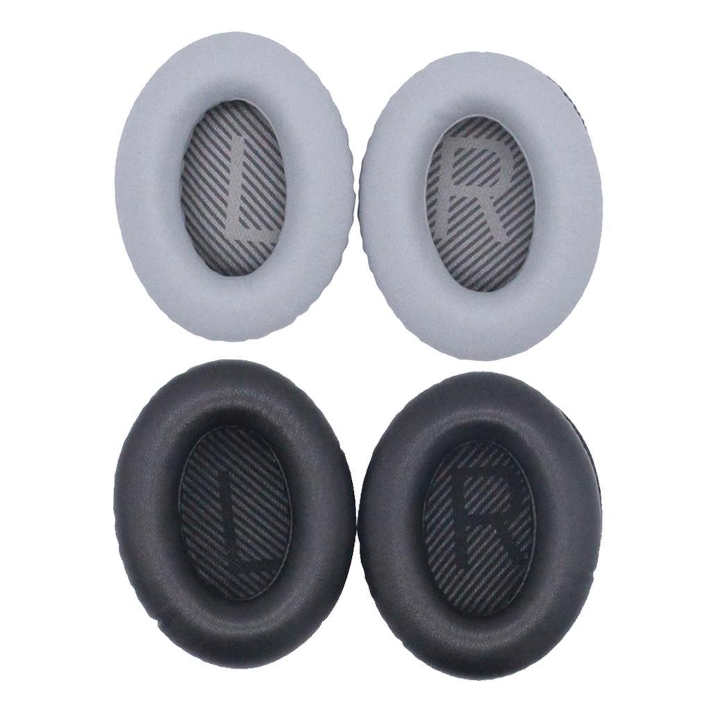 4 Pairs Replacement Memory Foam Headphone Ear Pads Cushion Covers for Bose QuietComfort 35 QC35 QC35 II