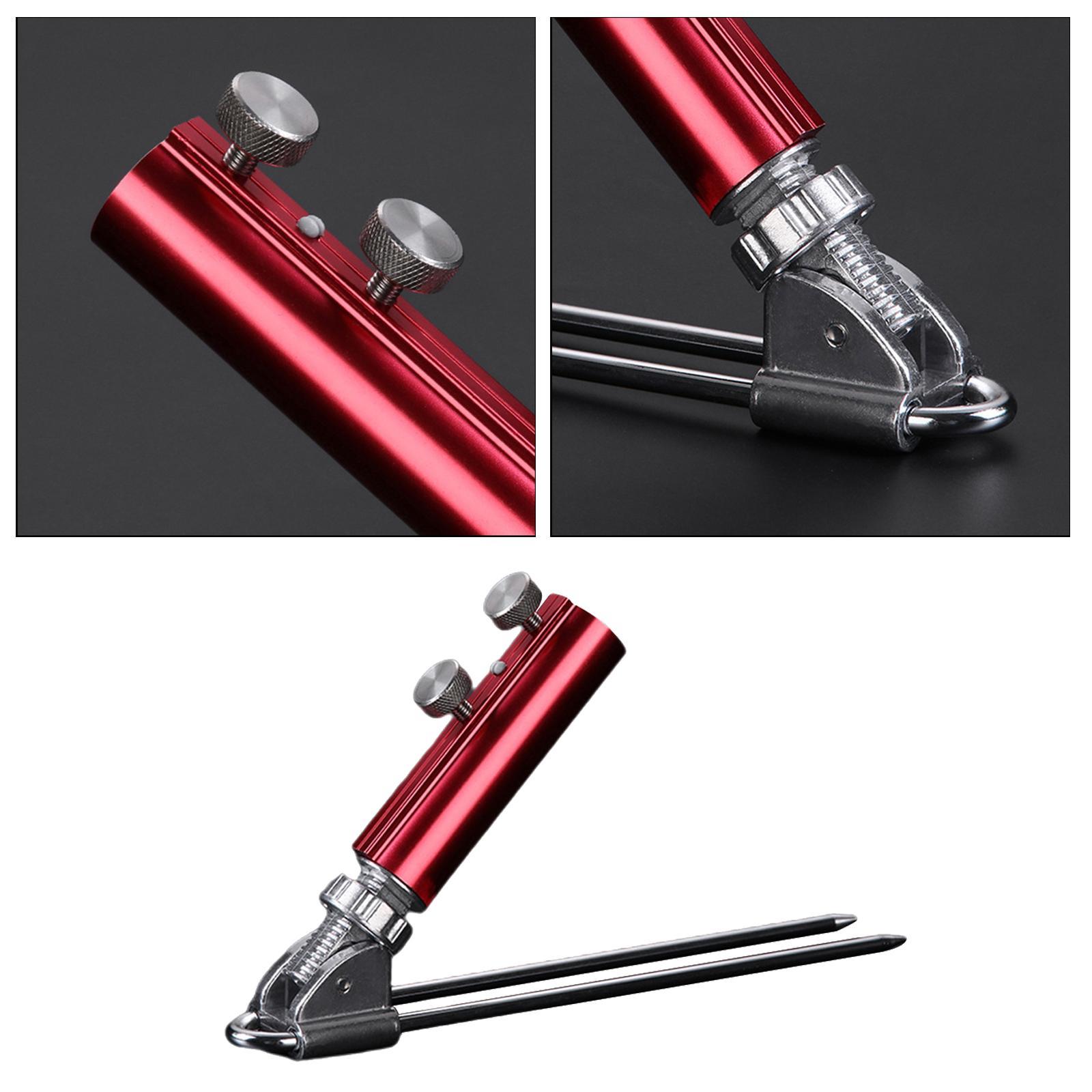 Sturdy Ground Fishing Rod Holder Stand Universal Fishing Pole Red