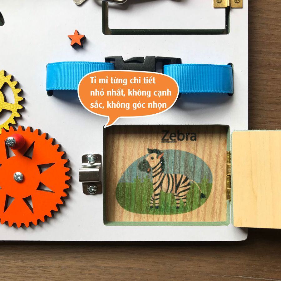 Bảng Busy board nhỏ gọn, tiện lợi