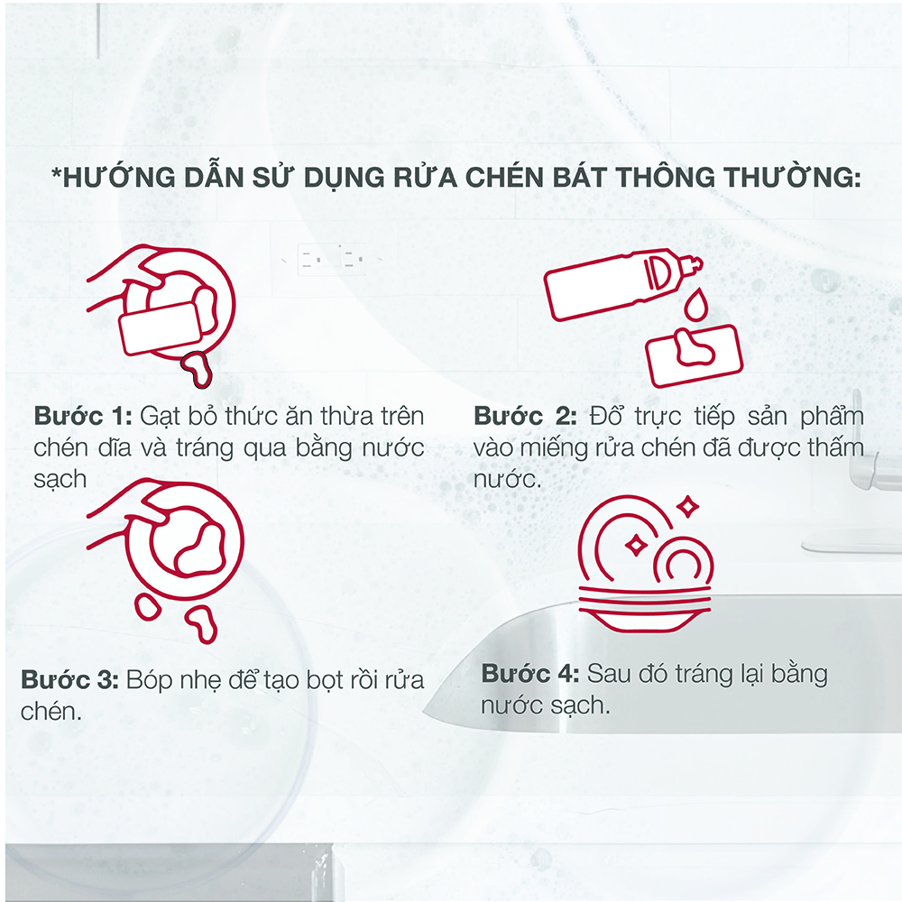 Nước rửa chén đậm đặc Earth Choice hương táo 500ml