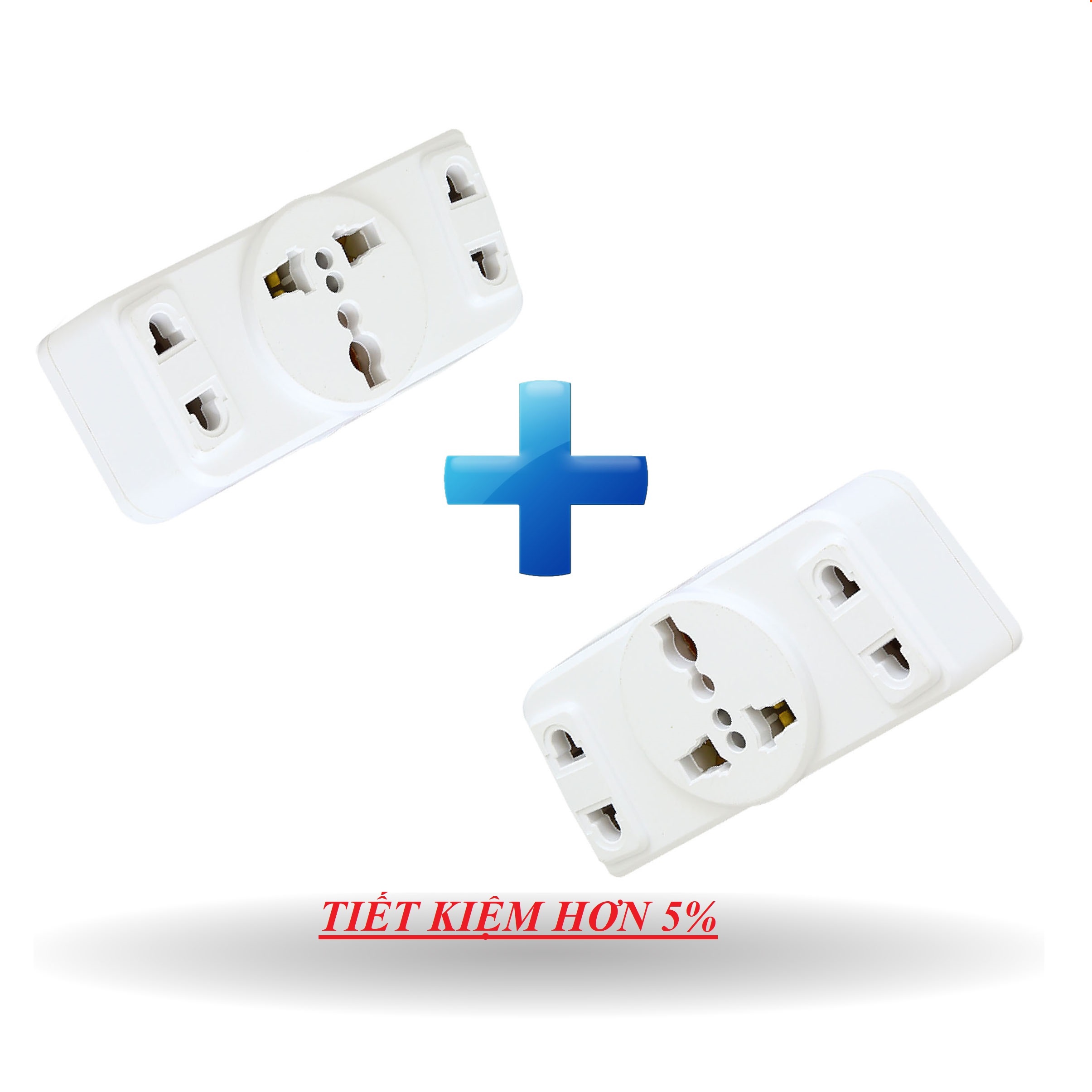 COMBO 2 CHIẾC PHÍCH CẮM CHUYỂN ĐỔI 3 CHẤU,CHIA 3 Ổ TW3A