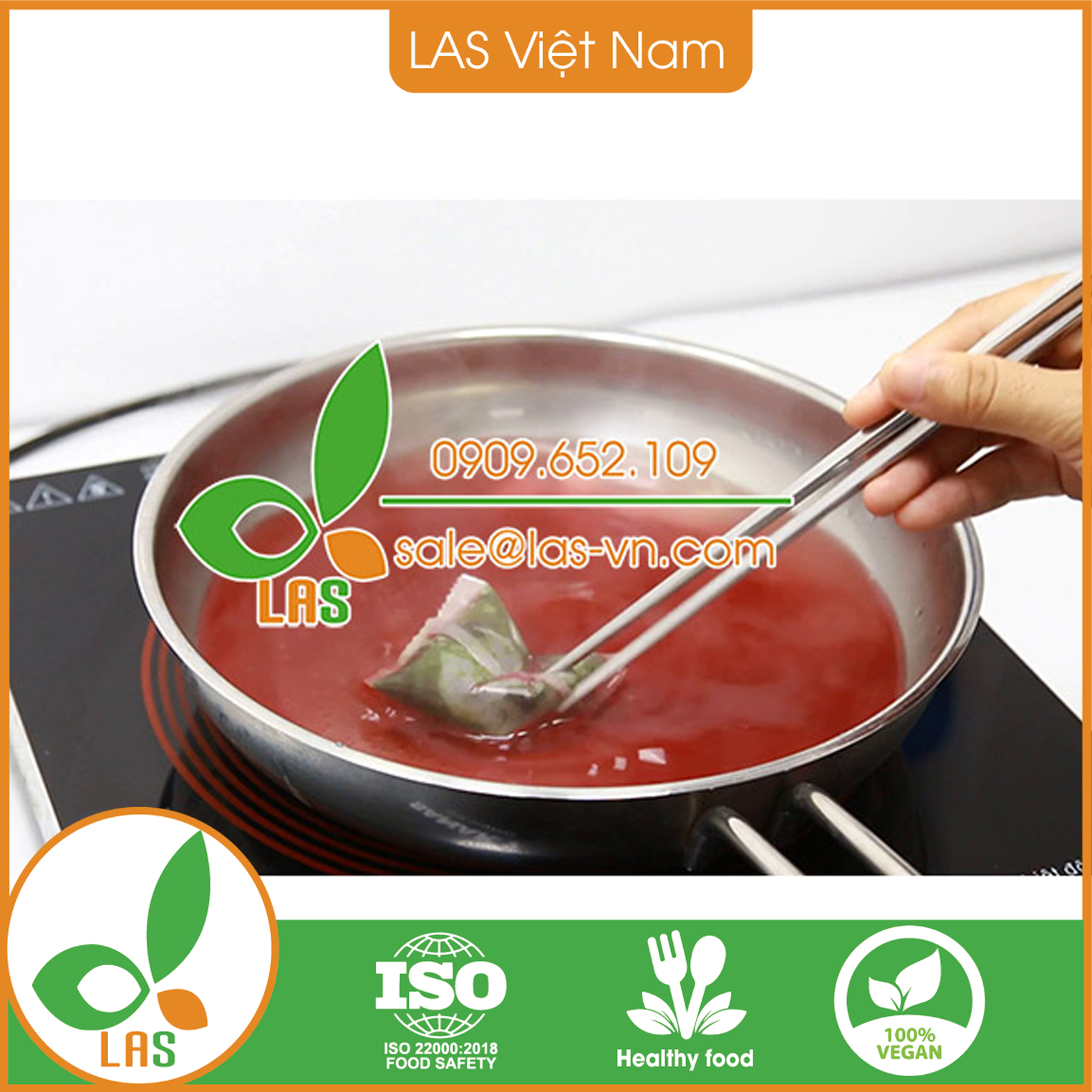 Bột lá cẩm túi lọc - Hộp 50gr, 10 gói | LAS Việt Nam