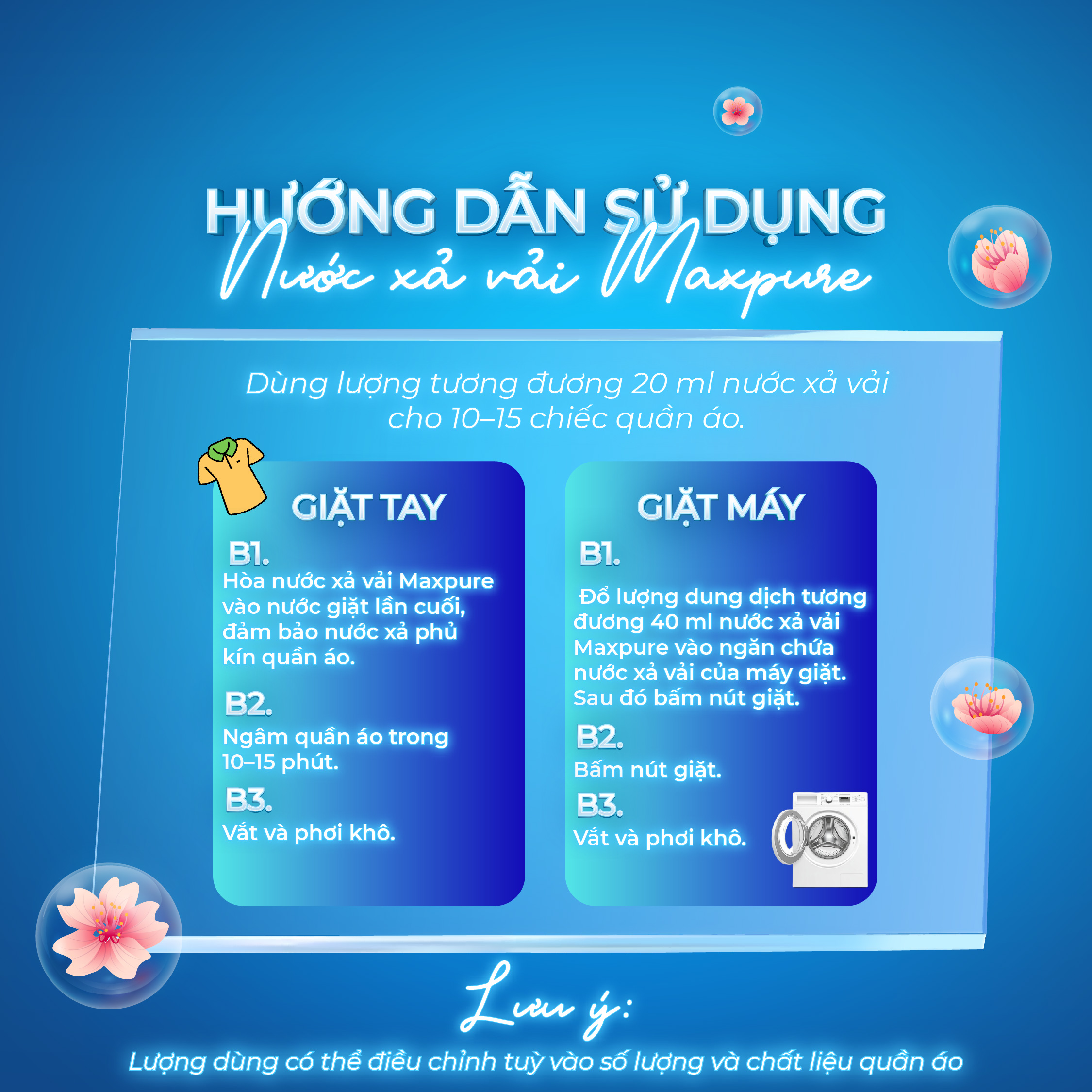 Túi Nước Xả Vải Maxpure Hương Thư Thái 3L