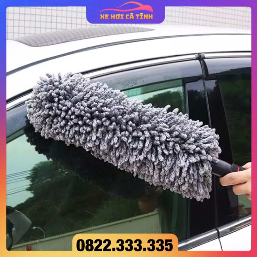 Chổi Đa Năng Lau Bụi, Rửa Xe Ô Tô Cao Cấp DạngTròn Điều Chỉnh Được Độ Dài Dày Dặn Chất Liệu Siêu Thấm Hút